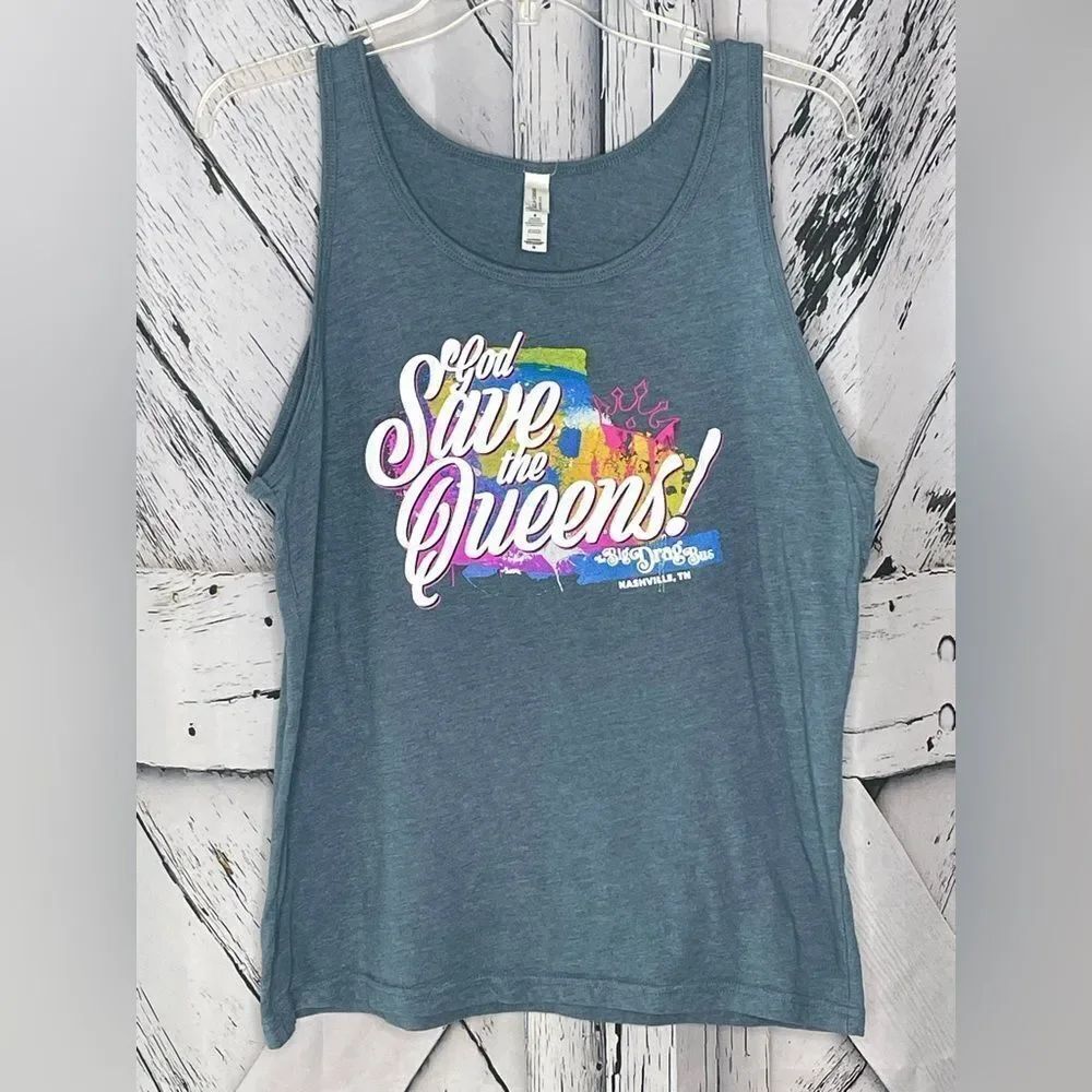 God Save The Queen Pride Tank Top M